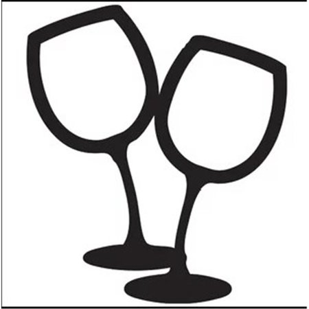 DESIGNOCRACY Wine Glass Art on Board Wall Decor 9844112